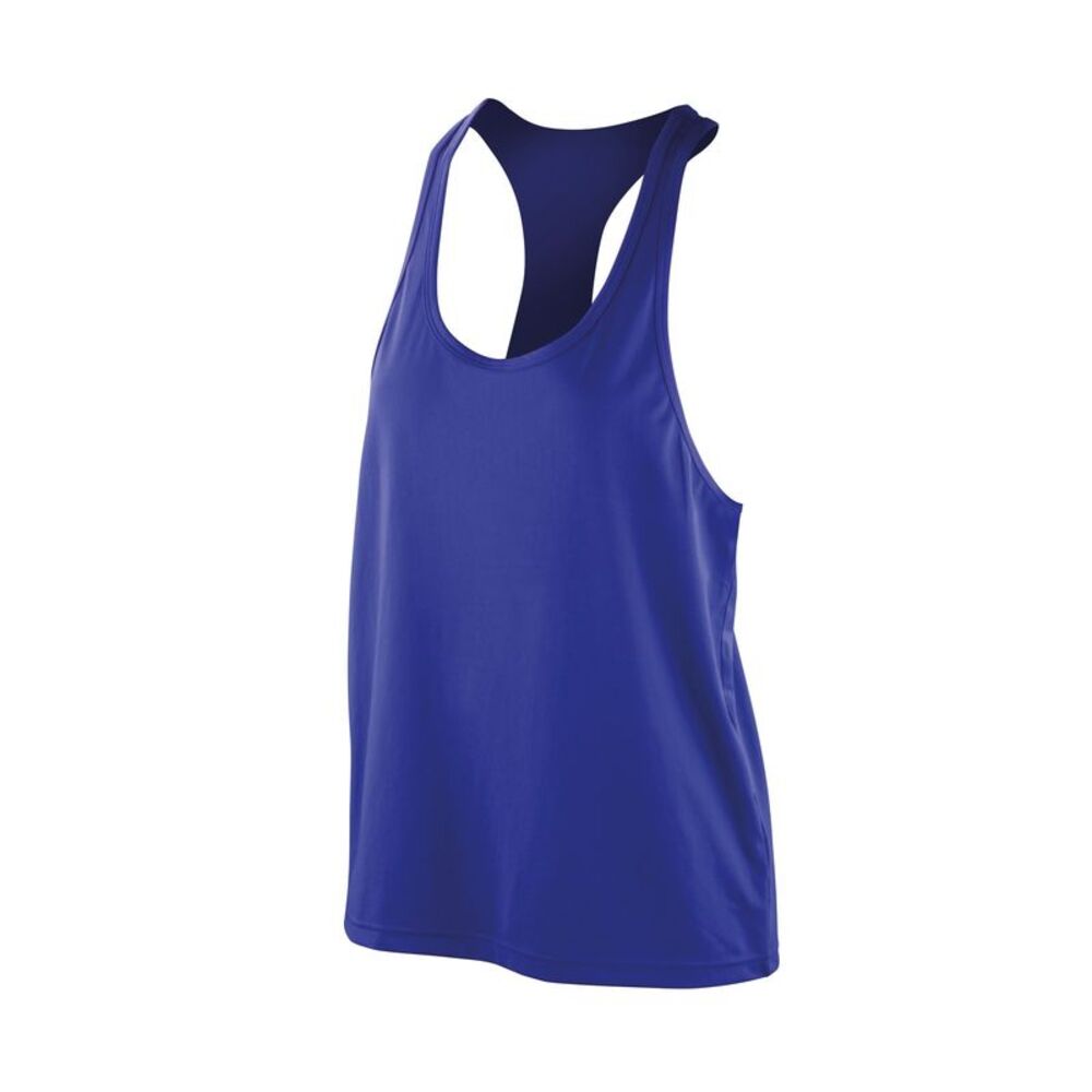 Spiro Womens/Ladies Softex Stretch Tank Top / Sapphire